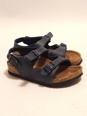 BIRKENSTOCK Roma Kids Navy Birkibuc Size 7 25 C7 160 Kids Sandals